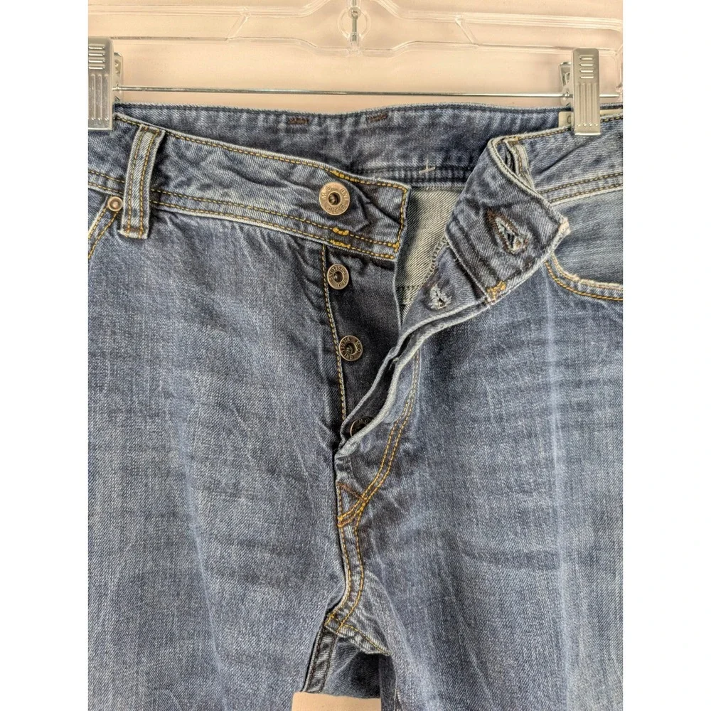 Diesel Viker Jeans Mens W40 L30 Blue Regular Straight Wash 0RM80 Distressed